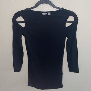 BP Black Ribbed Top Size XS